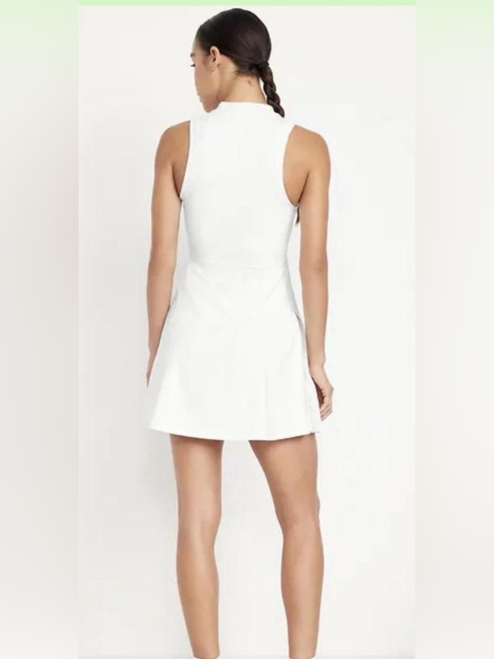 NWT Old Navy Active Powersoft Go-Dry Women Medium Tall White Athletic Dress